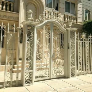 8 مدل درب پارکینگ برش لیزری طرح هندسی