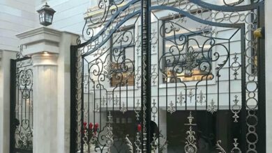 7 مدل درب آهنی برش لیزری ورودی