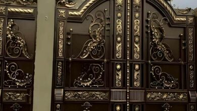 14 مدل درب حیاط کشویی ریل زمینی