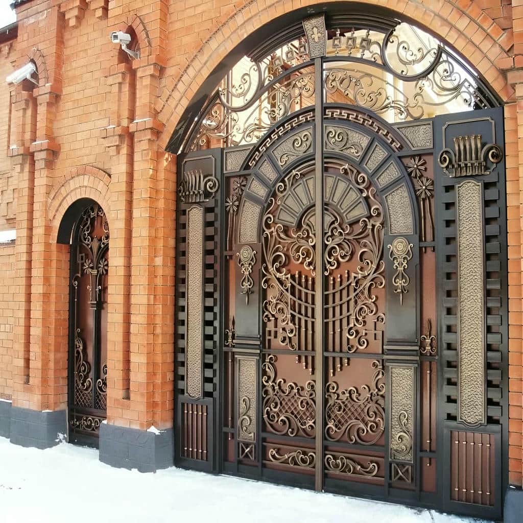 ساخت درب فلزی برش لیزری با طرح سفارشی