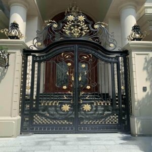 10 نمونه درب ویلایی مینیمال خطی