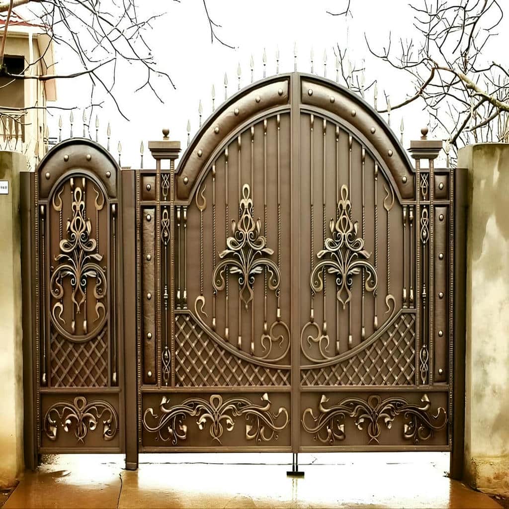 خرید درب پارکینگ CNC پنل فلزی مدرن