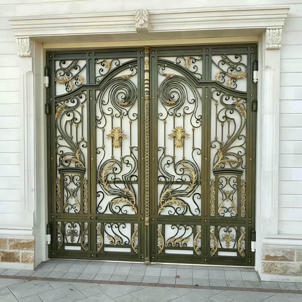 قیمت درب پارکینگ دو لنگه عریض براساس سفارش