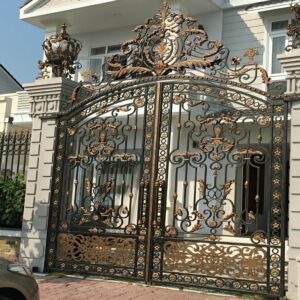 14 مدل درب فلزی ریلی باغ