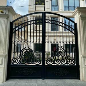 14 مدل درب فلزی طرح چوب ورودی