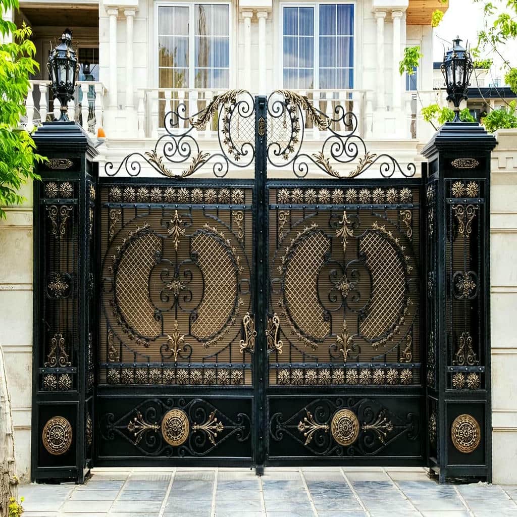 تولید درب حیاط ویلایی قوسی فرفورژه
