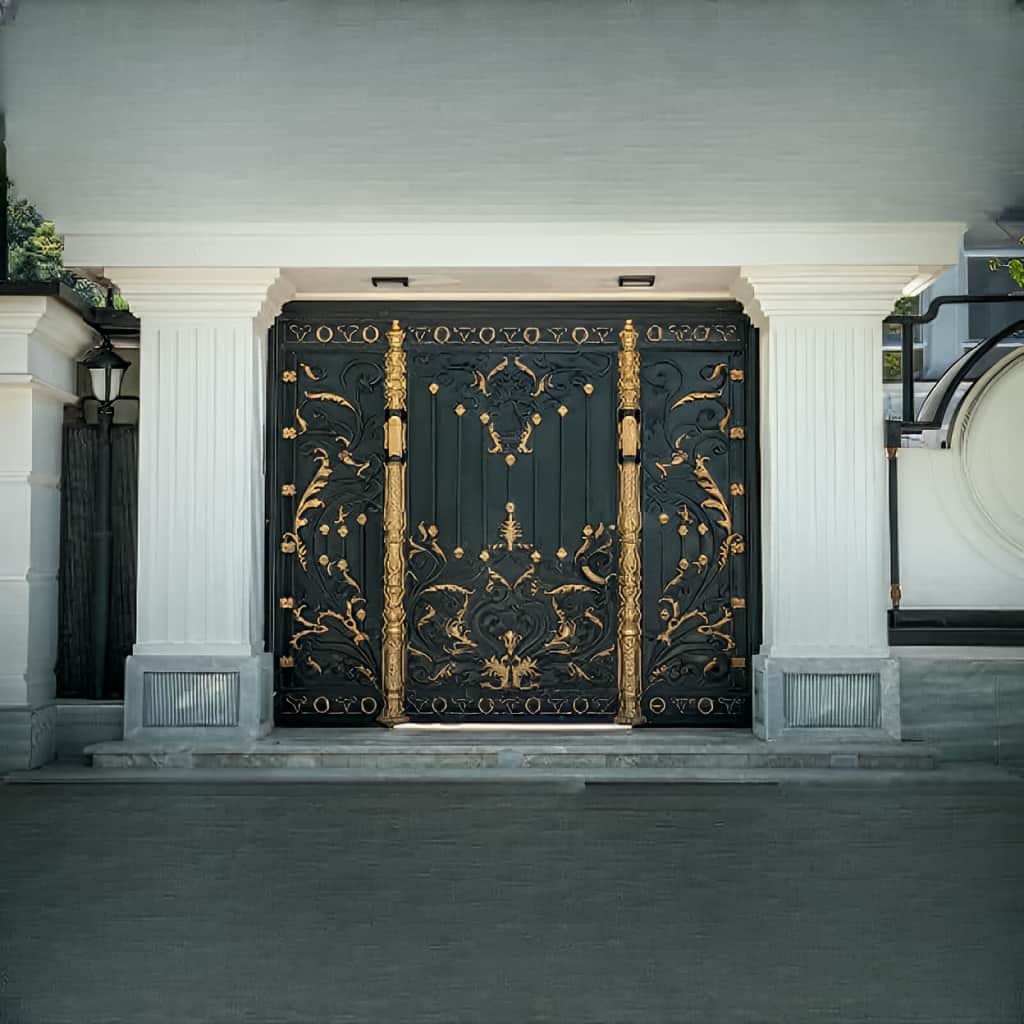 خرید درب پارکینگ ریلی ریل زمینی با طرح لوور
