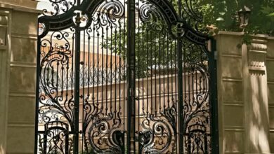 9 مدل درب فلزی لاکچری نمای ویلا