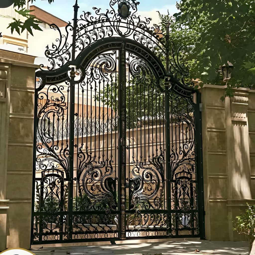 9 مدل درب فلزی لاکچری نمای ویلا