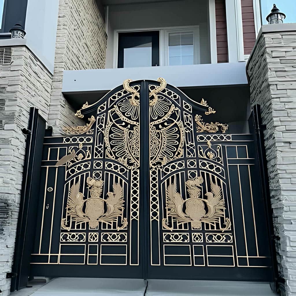 سفارش درب ویلایی دو لنگه متناسب با نمای ورودی