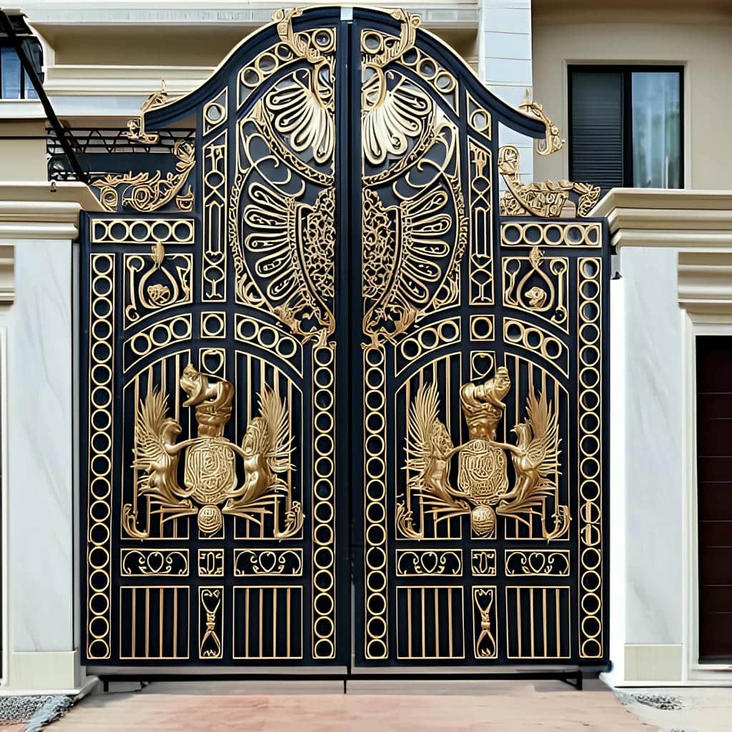 خرید درب باغچه دار ورودی با باکس خطی