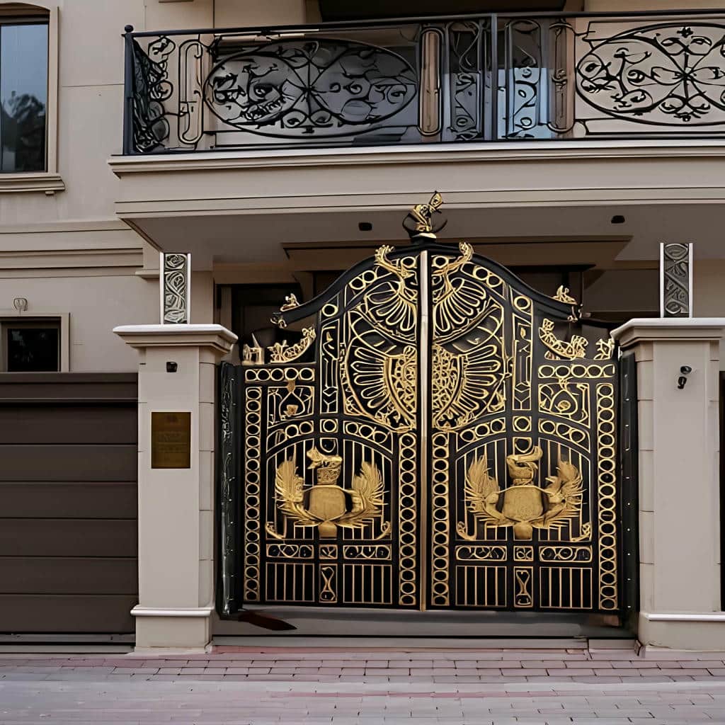 ساخت درب پارکینگ برش لیزری با کلاف مقاوم
