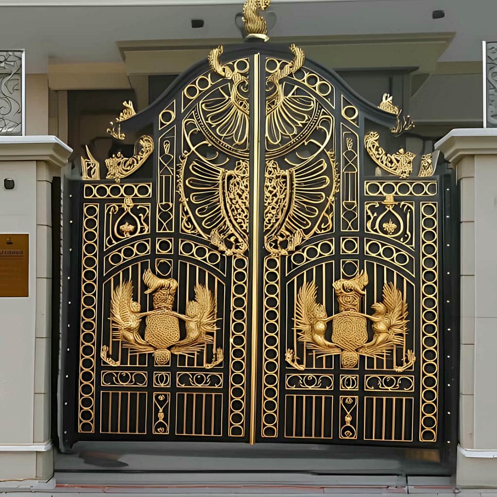 اجرای درب دو لنگه پارکینگ همراه با جک