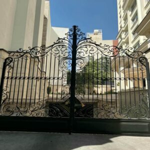 14 طرح درب حیاط نمای آجری