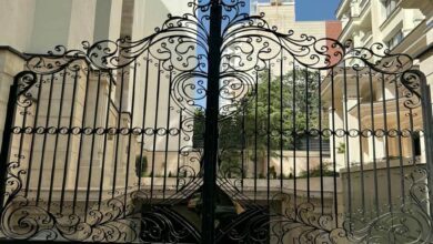 14 طرح درب حیاط نمای آجری