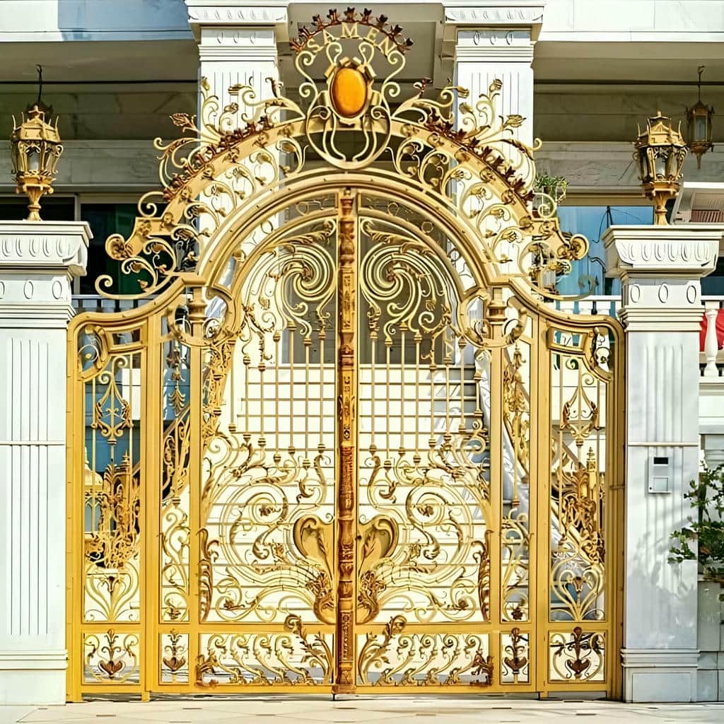 نصب درب حیاط ورودی محوطه کشویی