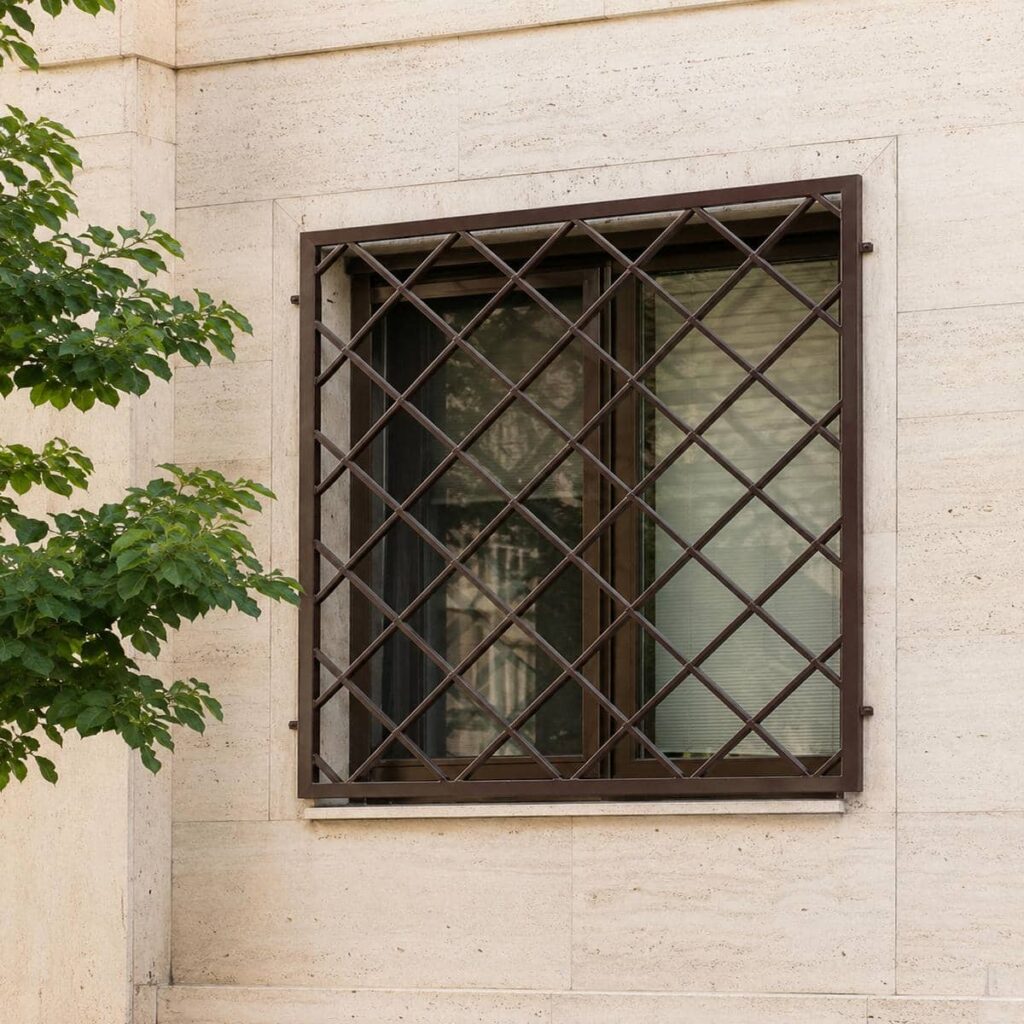 اجرای حفاظ پنجره پروفیلی با شبکه مستطیلی اجرای حفاظ پنجره پروفیلی با شبکه مستطیلی