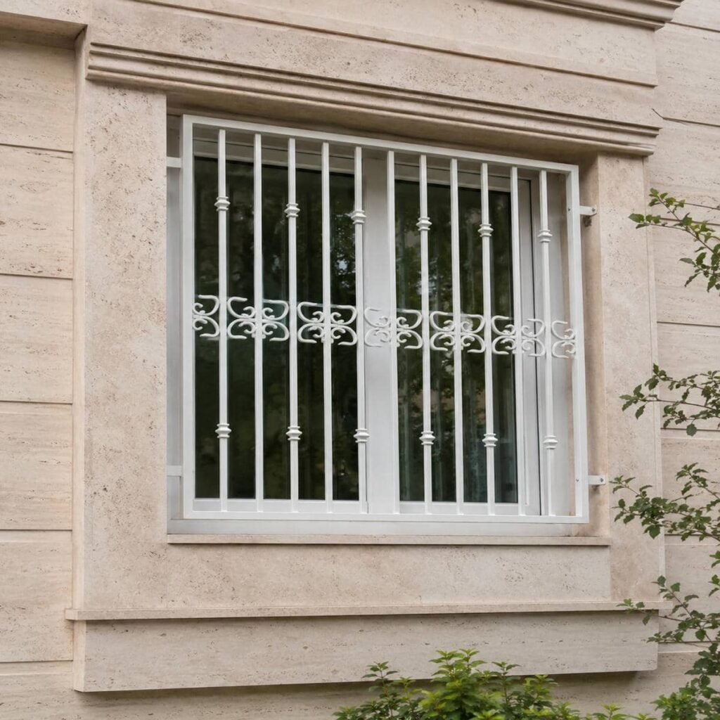 نصب حفاظ پنجره دوجداره روی زیرکار مقاوم