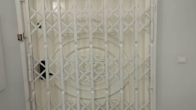 9 نمونه حفاظ آکاردئونی آهنی سه لوزی