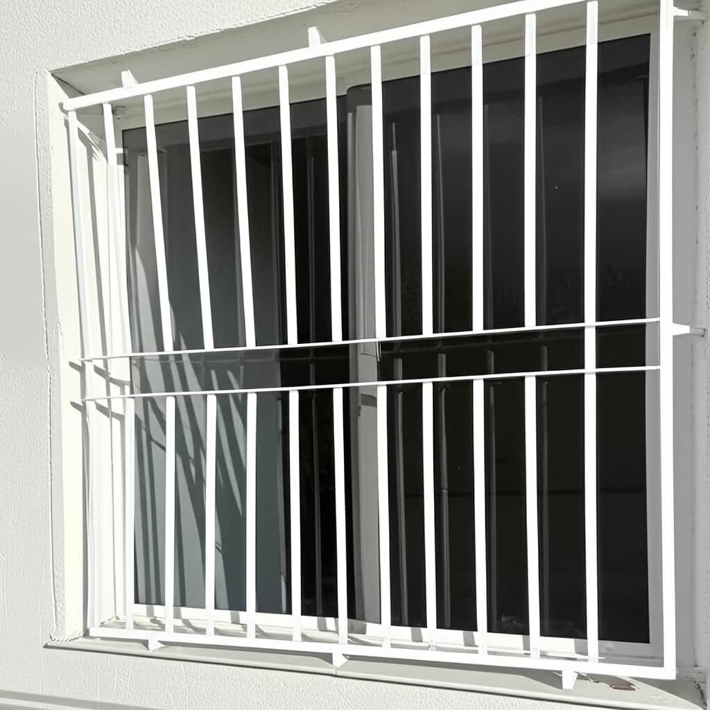 حفاظ پنجره آهنی با قاب ساده مسکونی