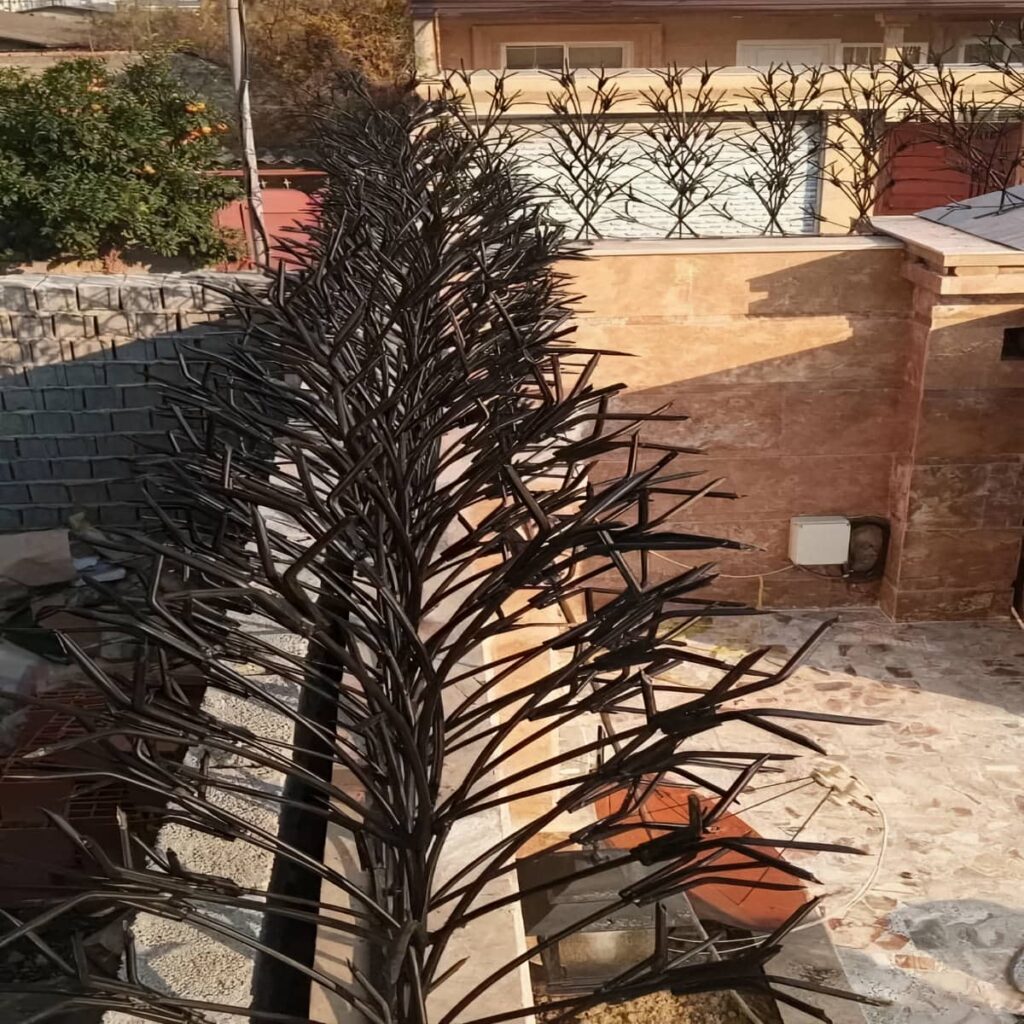 حفاظ شاخ گوزنی طرح اف در نمونه اجرا