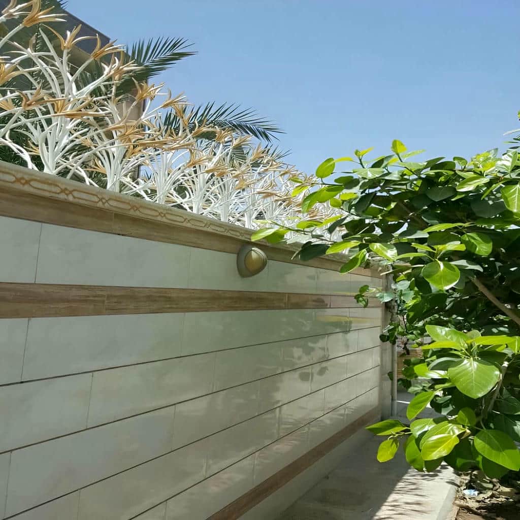 حفاظ لیلیوم روی دیوار نمای سنگی