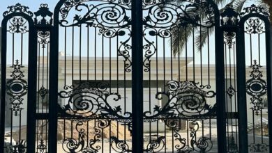 درب دو لنگه فلزی با جوشکاری تمیز