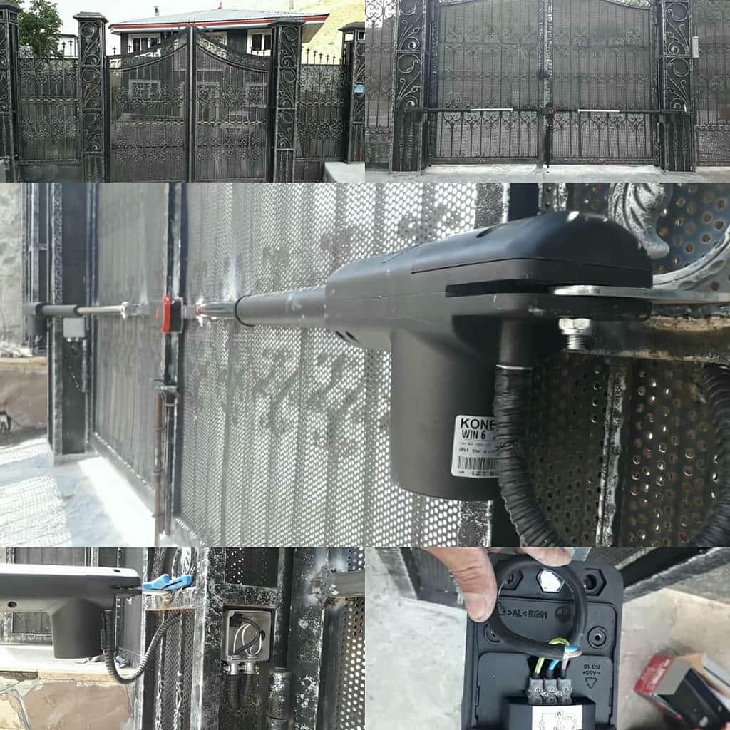 جک درب پارکینگ بازویی کنار در فلزی در بوشهر