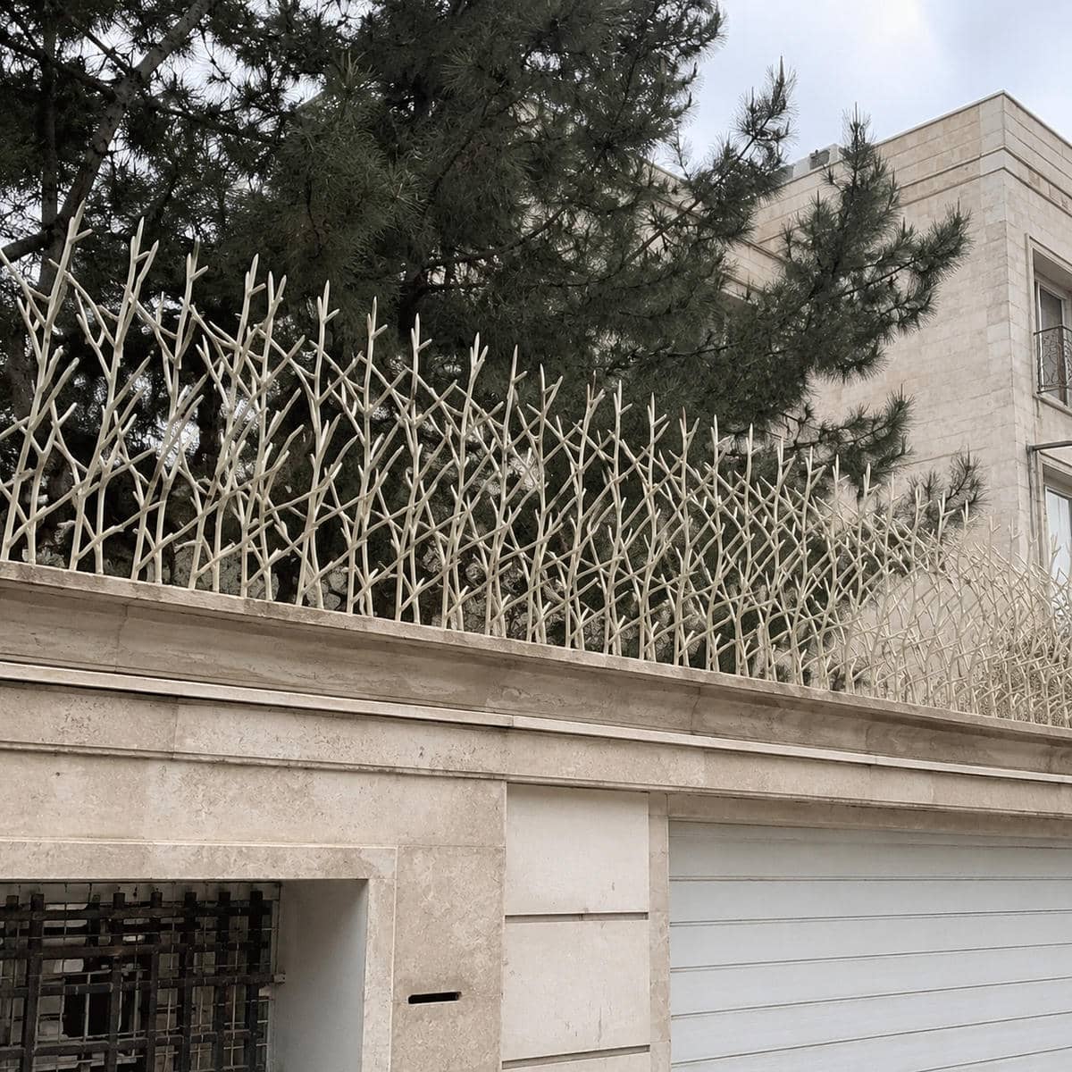 حفاظ دیوار در استان کرمان با فرم شاخ گوزنی