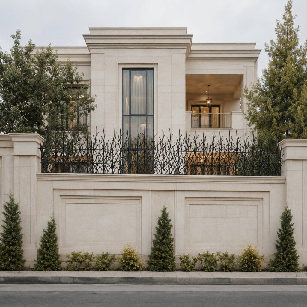 حفاظ دیوار در بندرعباس کنار نمای آجری