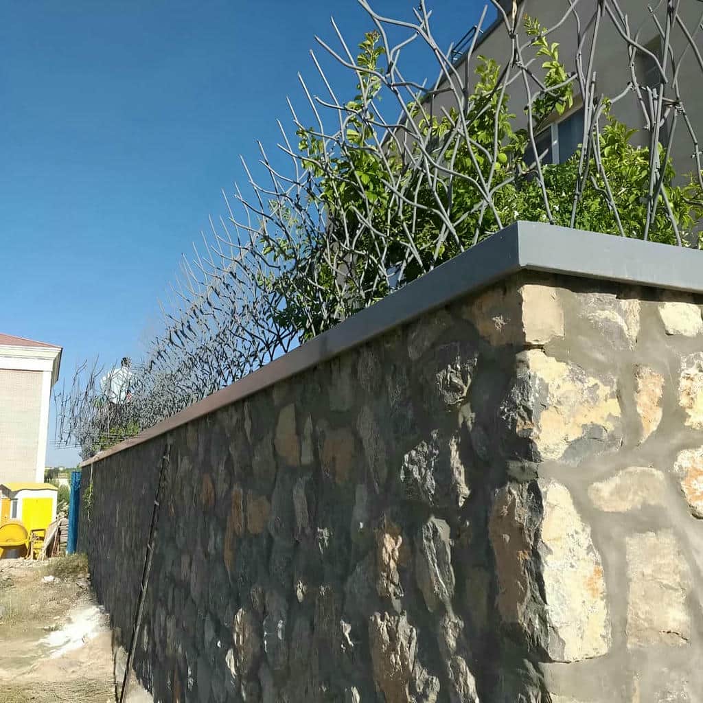 حفاظ دیوار در قم با فرم شاخ گوزنی