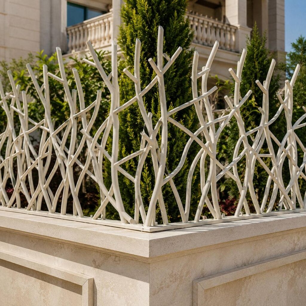 حفاظ دیوار شاخ گوزنی با پوشش تیره