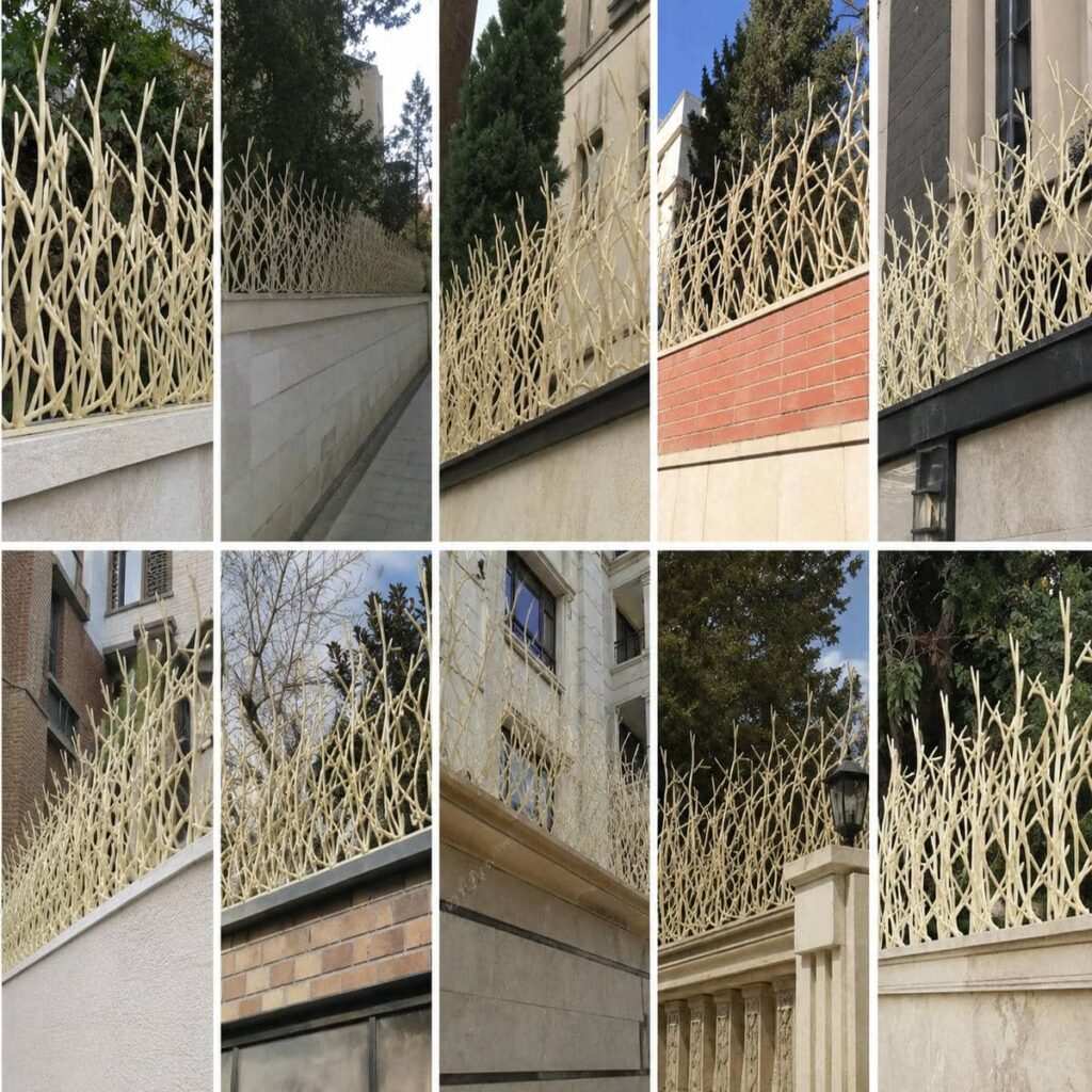 حفاظ سرنیزه ای روی دیوار محوطه در استان تهران حفاظ سرنیزه ای روی دیوار محوطه در استان تهران