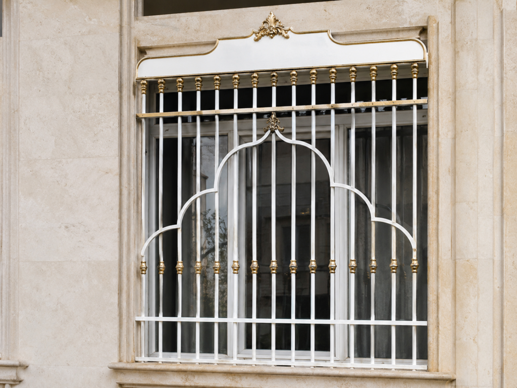 حفاظ پنجره با طرح هندسی ساده