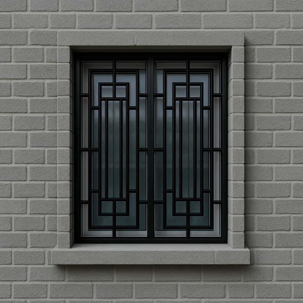 حفاظ پنجره طرح هندسی برای پنجره بزرگ