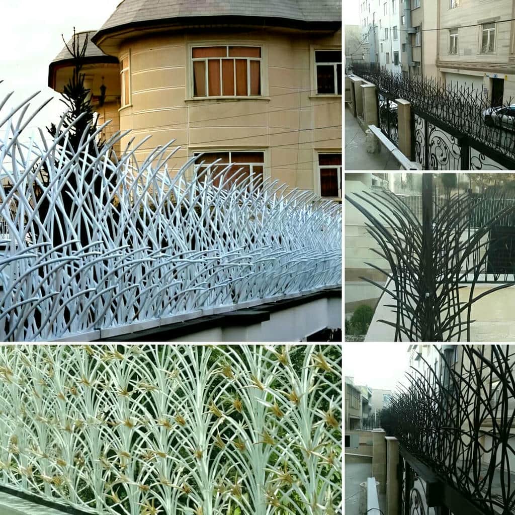 نرده حفاظ دیوار شاخ گوزنی با شاخه های متراکم