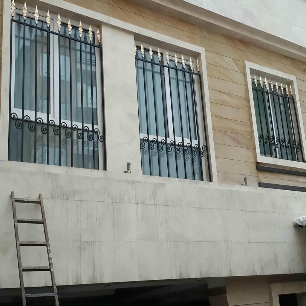 نرده پنجره فرفورژه در قزوین