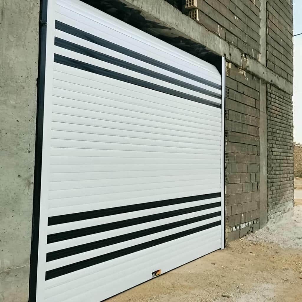 کرکره برقی آلومینیومی خاکستری در استان خوزستان